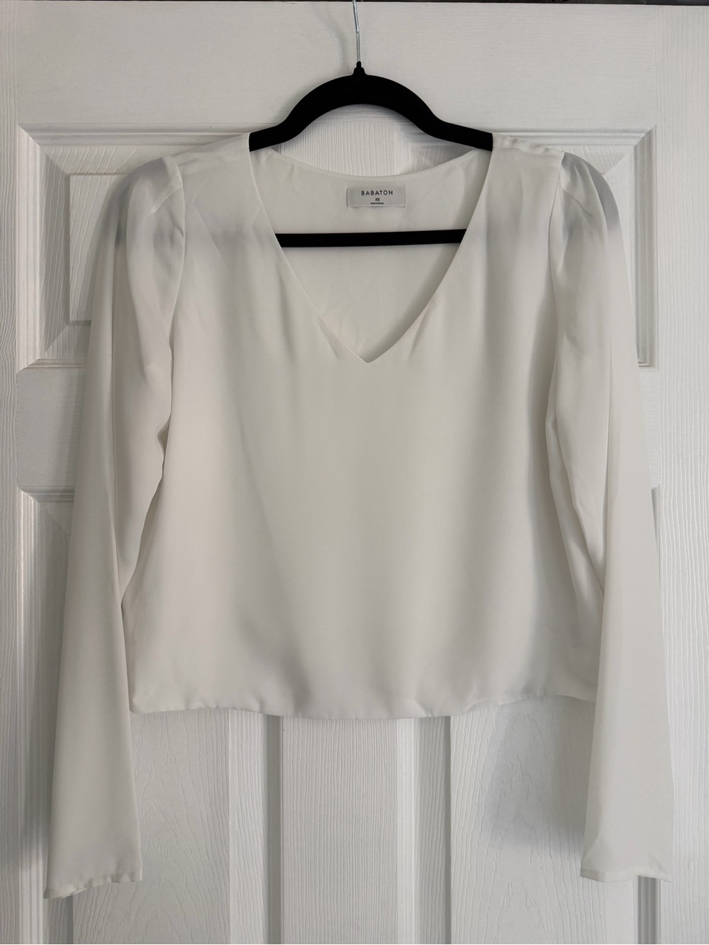 *2 for 20* Babaton White V-Neck Long Sleeve Blouse